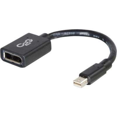 6in Mini DisplayPort Male to DisplayPort Female Adapter Converter - Black