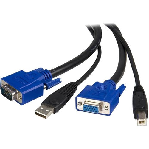 StarTech.com 10 ft 2-in-1 Universal USB KVM Cable - Video - USB cable - HD-15, 4 pin USB Type B (M) - 4 pin USB Type A, HD-15 - 10