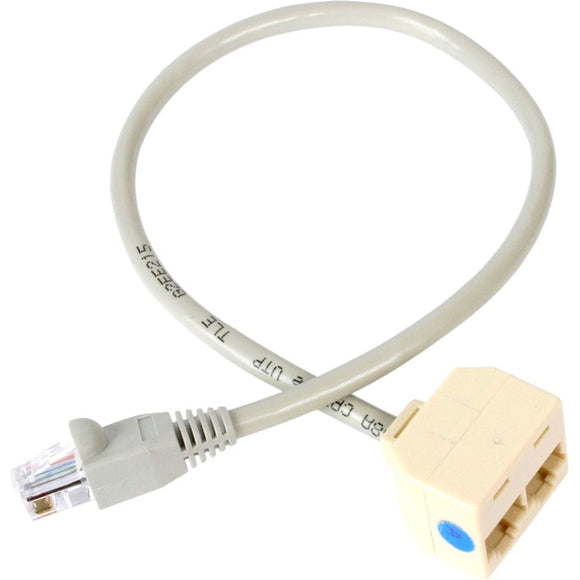 StarTech.com 2-to-1 RJ45 Splitter Cable Adapter - Network splitter - RJ-45 (M) - RJ-45 (F)