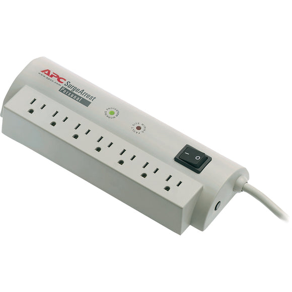 APC by Schneider Electric SurgeArrest Personal 7 Outlet w-Tel 120V