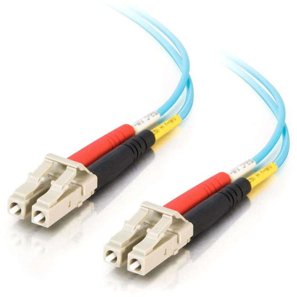 C2G 10m LC-LC 10Gb 50-125 Duplex Multimode OM3 Fiber Cable - Aqua - 33ft