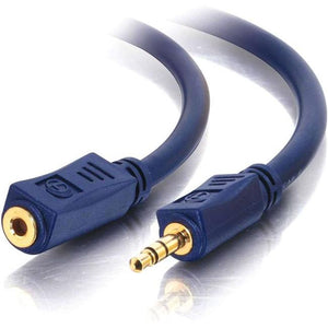 C2G 1.5ft Velocity 3.5mm M-F Stereo Audio Extension Cable