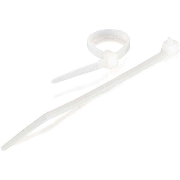 C2G 11.5in Cable Ties - White - 100pk