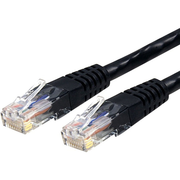 StarTech.com 7 ft Black Molded Cat6 UTP Patch Cable - ETL Verified