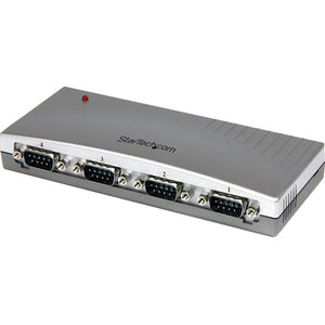 StarTech.com USB to Serial Adapter Hub - 4 Port - Bus Powered - DB9 (9-pin) - USB Serial - FTDI USB to Serial Adapter