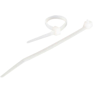 C2G 7.5in Cable Ties - White - 100pk