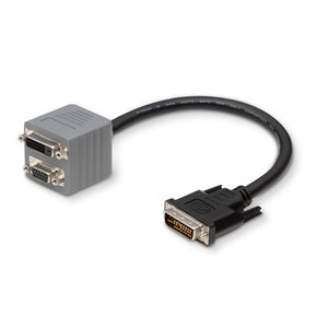 Belkin Dual Link Cable Adapter - DVI-I Video, HD-15 Female VGA, DVI-D Female Digital Video - 0.3m
