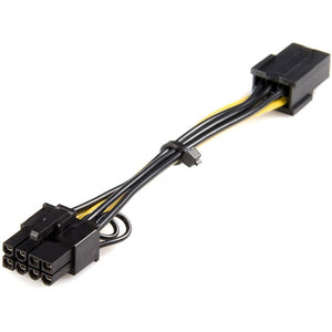 StarTech.com Power Adapter Cable - PCI Express - 6 Pin - 8 Pin - PCIeStarTech.com Power Adapter Cable - PCI Express - 6 Pin - 8 Pin - PCIe
