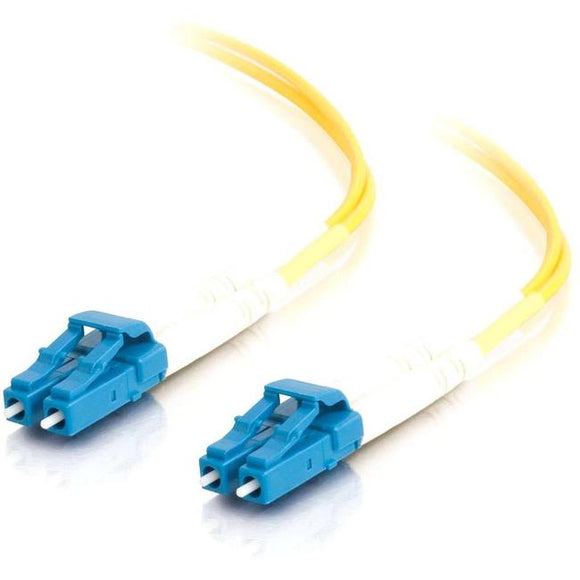 C2G 4m LC-LC 9-125 OS1 Duplex Singlemode PVC Fiber Optic Cable (USA-Made) - Yellow