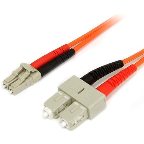 StarTech.com 2m Fiber Optic Cable - Multimode Duplex 62.5-125 - LSZH - LC-SC - OM1 - LC to SC Fiber Patch Cable