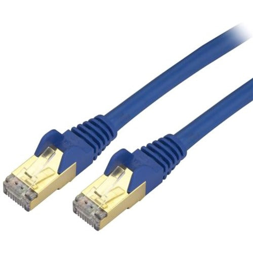StarTech.com 14 ft Cat6a Patch Cable - Shielded (STP) - Blue - 10Gb Snagless Cat 6a Ethernet Patch Cable