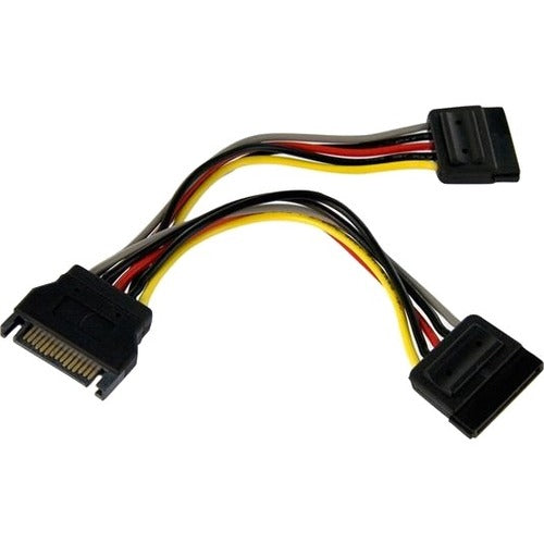 StarTech.com 6in SATA Power Y Splitter Cable Adapter - M-F