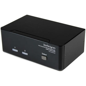 StarTech.com 2 Port Dual DVI USB KVM Switch w- Audio & USB Hub