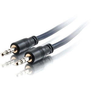 C2G 50ft Plenum-Rated 3.5mm Stereo Audio Cable with Low Profile Connectors