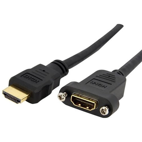 StarTech.com 3 ft Standard HDMI® Cable for Panel Mount - F-M