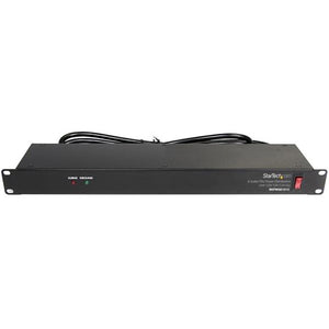 StarTech.com Rackmount PDU with 8 Outlets with Surge Protection - 19in Power Distribution Unit - 1U