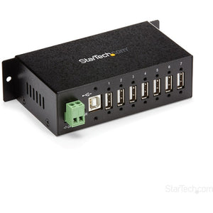 StarTech.com Mountable Rugged Industrial 7 Port USB Hub