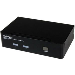 StarTech.com 2 Port USB HDMI KVM Switch w- Audio & USB 2.0 Hub