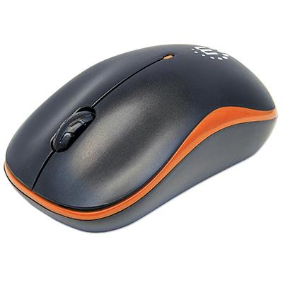 Wireless Mouse Orange Black