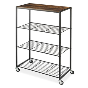 Rolling 4 Tier Storage Shelves