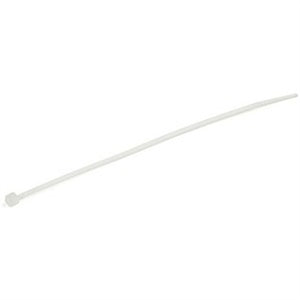 100 PK MED 6" White Cable Ties