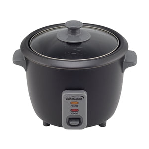 8 Cup Cooked Rice Cooker Black